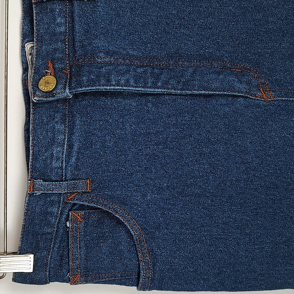 NWOT! 90s Italian Designer Krizia Jeans High Waist 28" Cotton Stretch Logo 33 EU - Picture 7 of 10